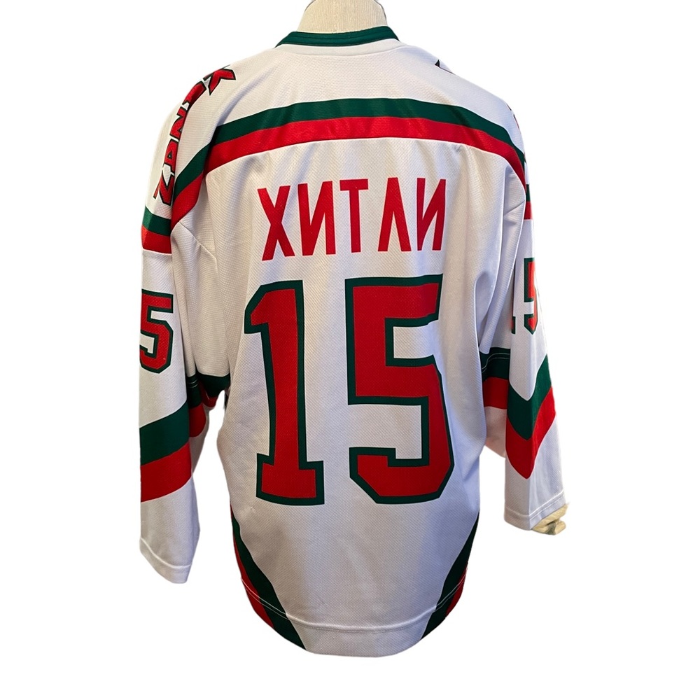 RARE - KHL AK BARS KAZAN - Danny Heatley #15 Russia Ice Hockey Jersey - 46